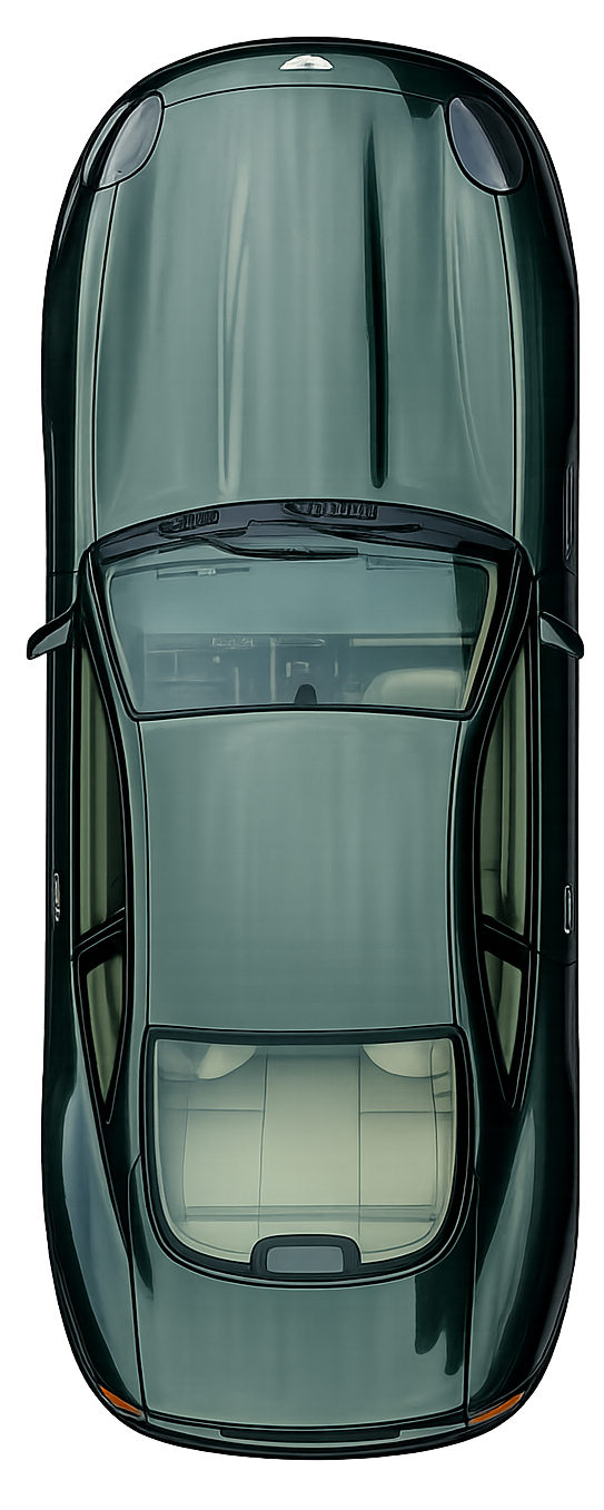 DB7 — vue de dessus