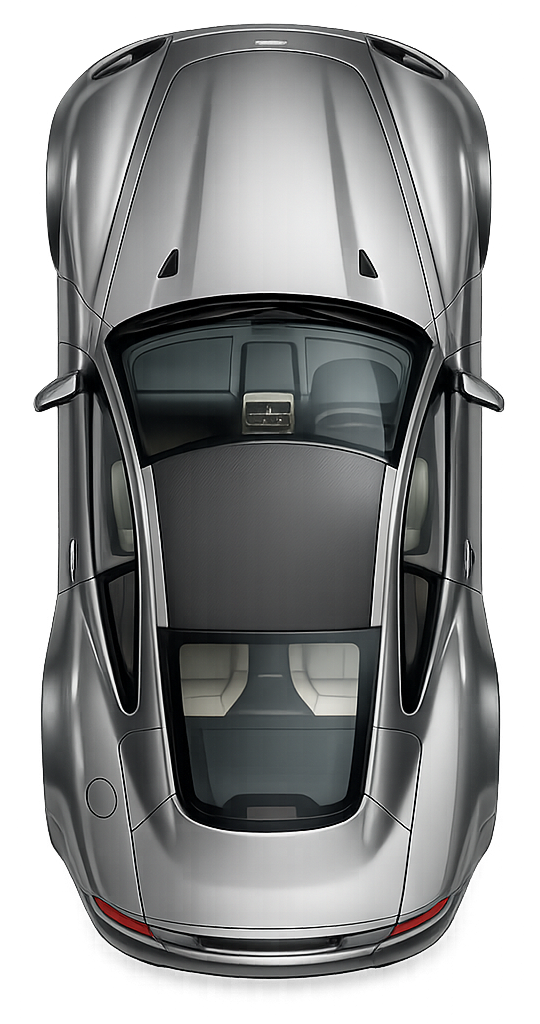 Vanquish Mk1 — vue de dessus