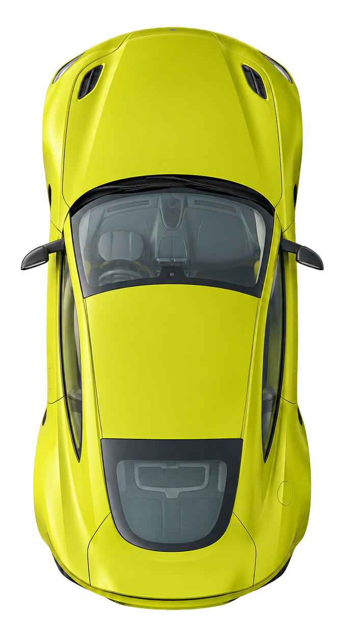 Vantage MkII — vue de dessus