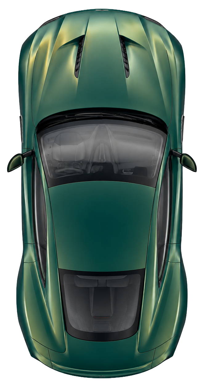 Vanquish Mk3 — vue de dessus